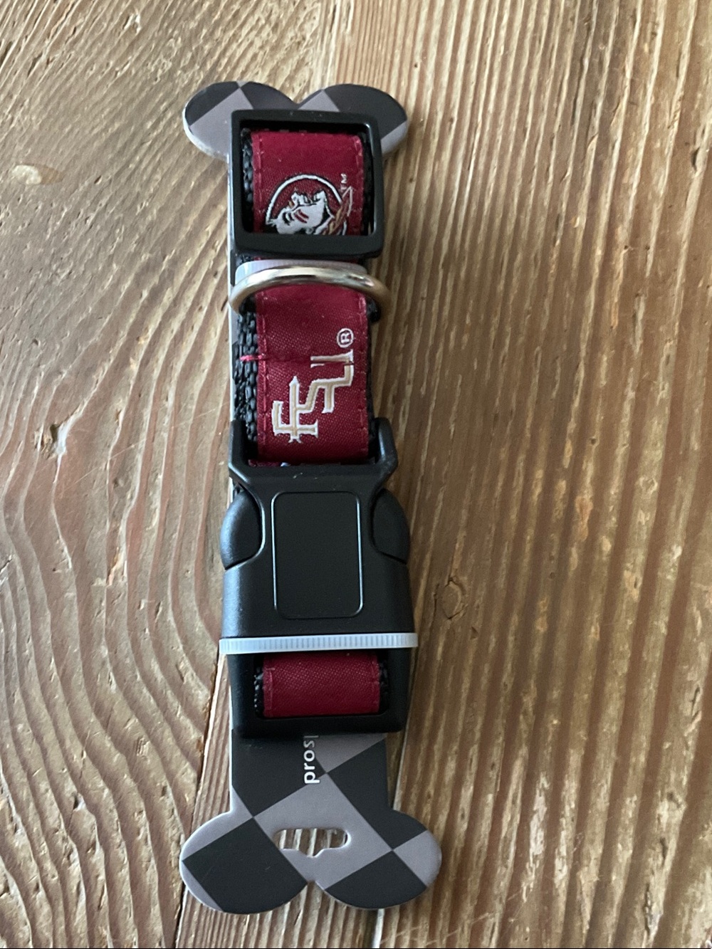 FSU Florida State Seminoles Red Pet Collar with Logo